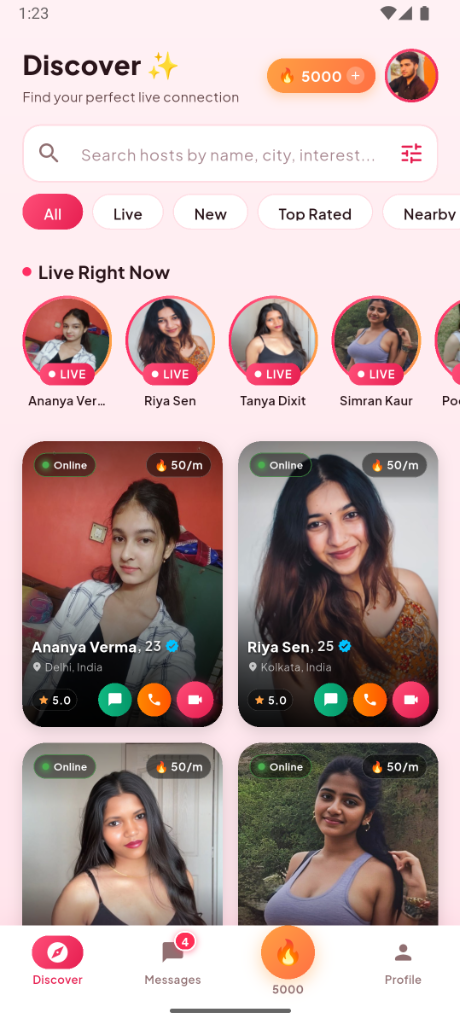 Verified Girls Video Call Profiles
