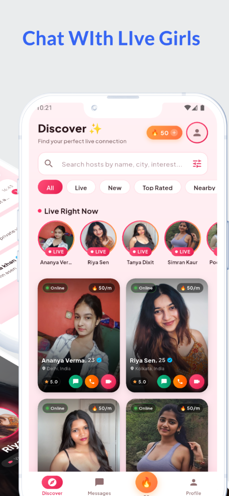 Chat With Live Girls - Real Female Hosts